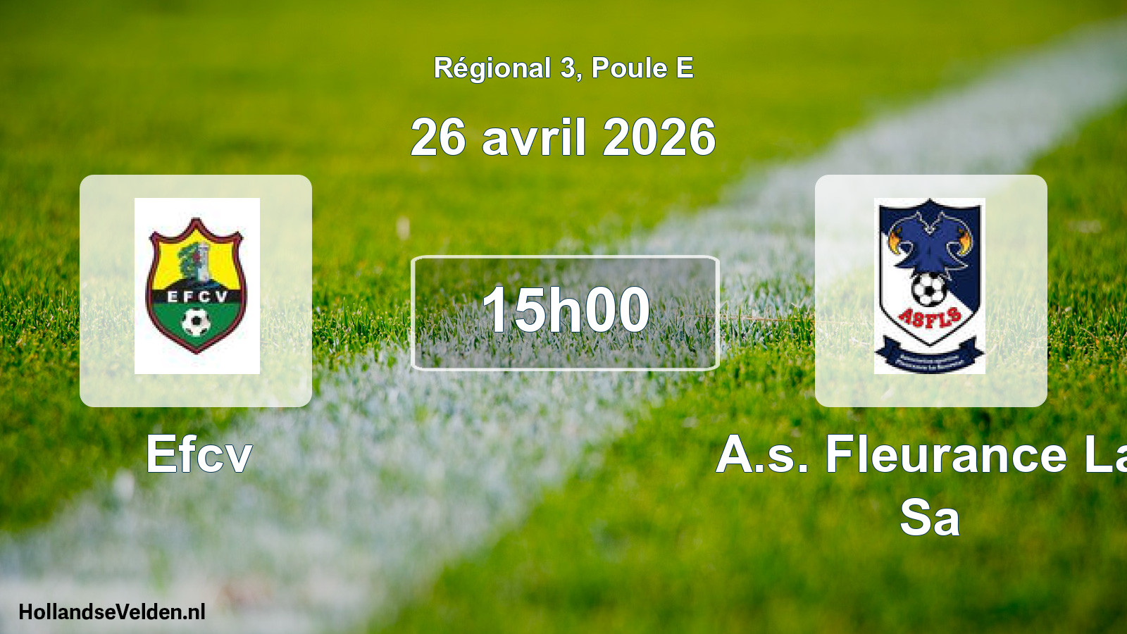 Scheduled Match: Efcv - A.s. Fleurance La Sa (26 April 2026)