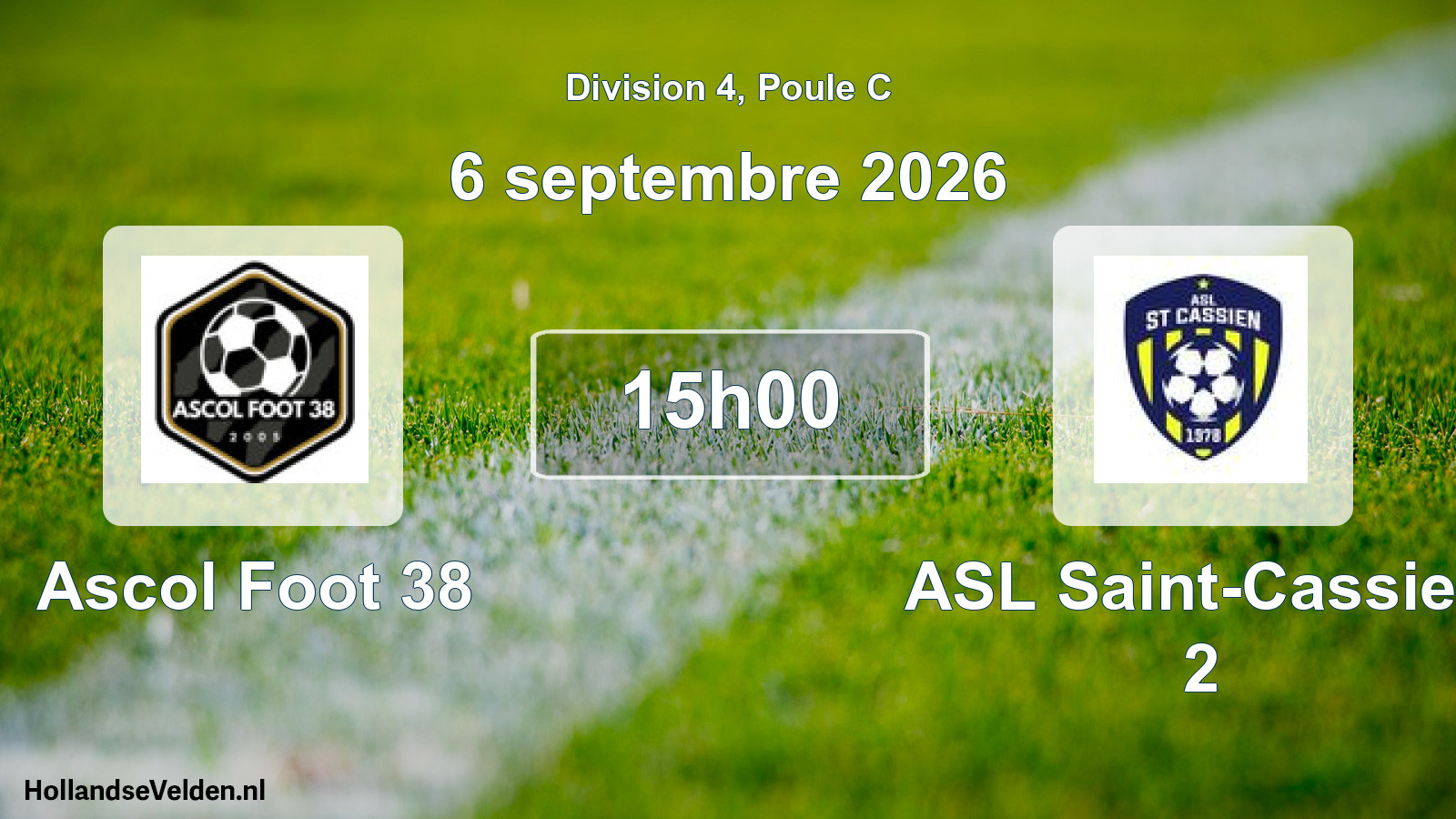 Scheduled Match: Ascol Foot 38 - ASL Saint-Cassien 2 (6 September 2026)