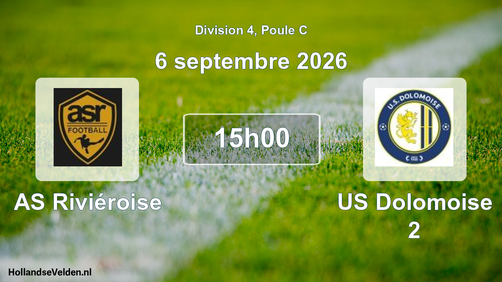 Scheduled Match: AS Riviéroise - US Dolomoise 2 (6 September 2026)