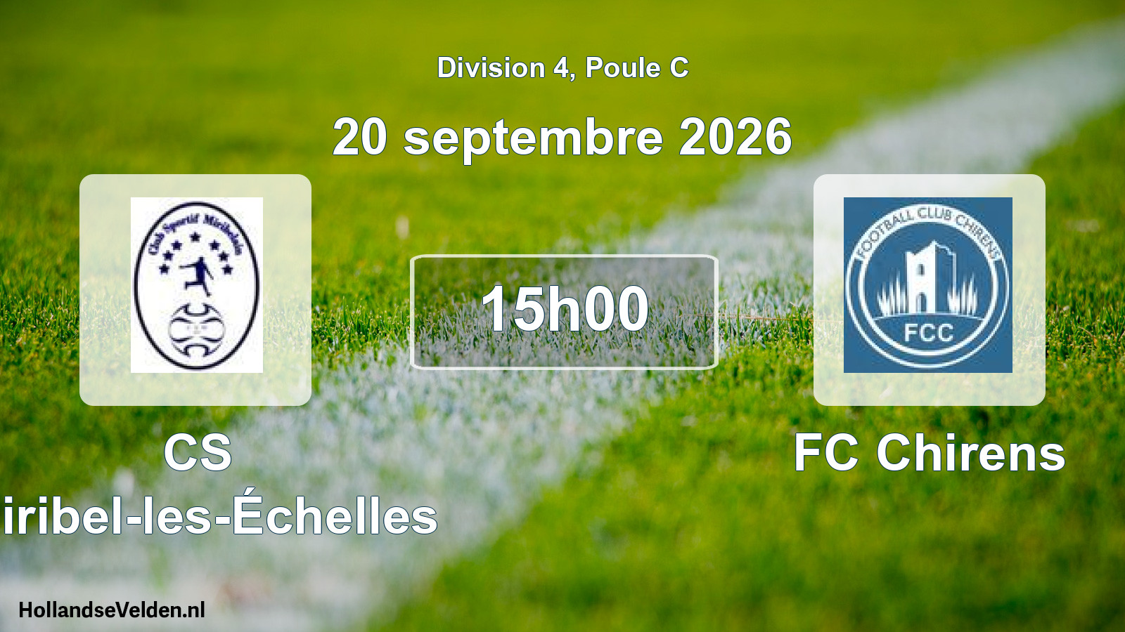 Geplande wedstrijd: CS Miribel-les-Échelles - FC Chirens (20 september 2026)