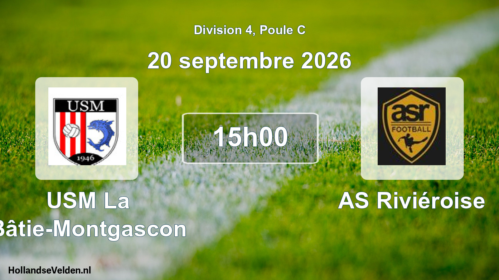 Scheduled Match: USM La Bâtie-Montgascon - AS Riviéroise (20 September 2026)