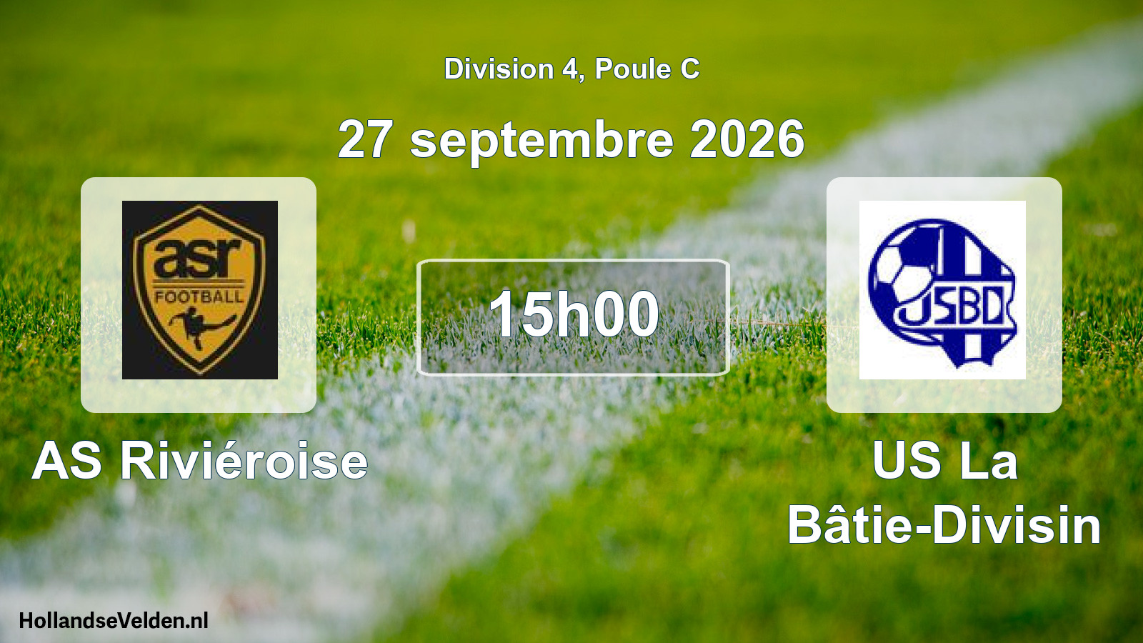 Scheduled Match: AS Riviéroise - US La Bâtie-Divisin (27 September 2026)