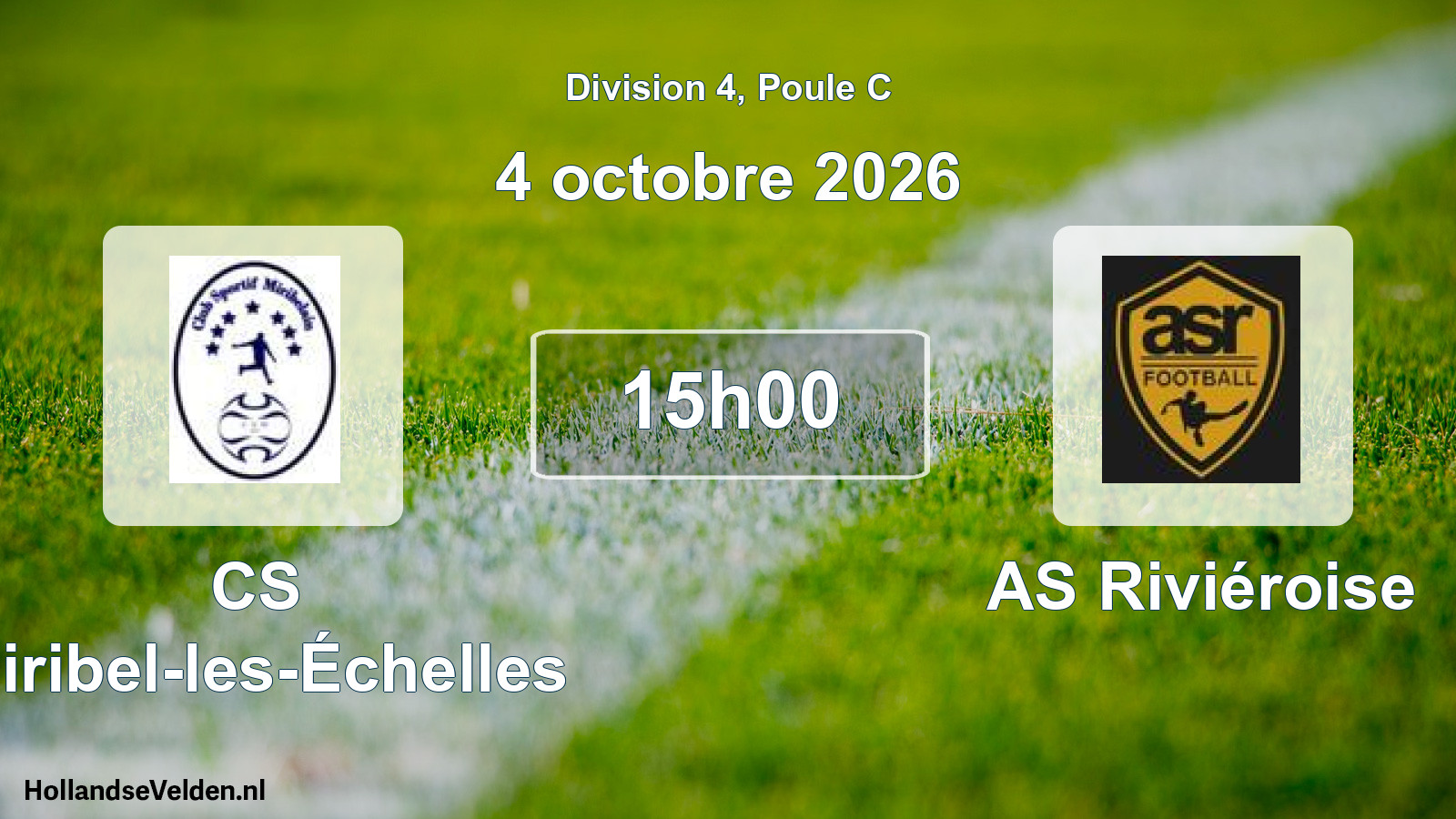 Scheduled Match: CS Miribel-les-Échelles - AS Riviéroise (4 October 2026)