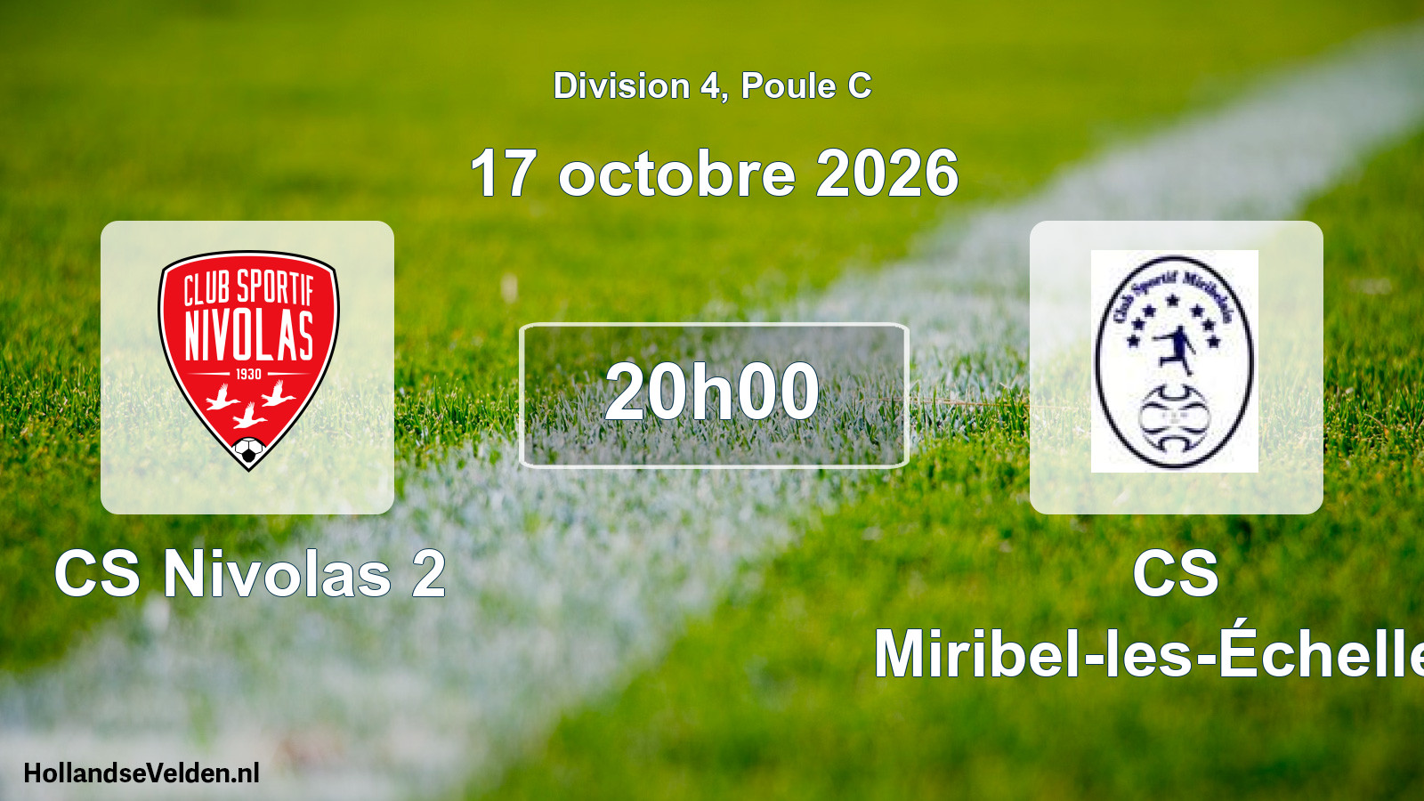Geplande wedstrijd: CS Nivolas 2 - CS Miribel-les-Échelles (17 oktober 2026)
