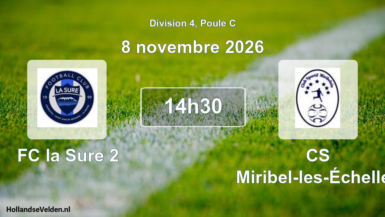 Scheduled Match: FC la Sure 2 - CS Miribel-les-Échelles (8 November 2026)
