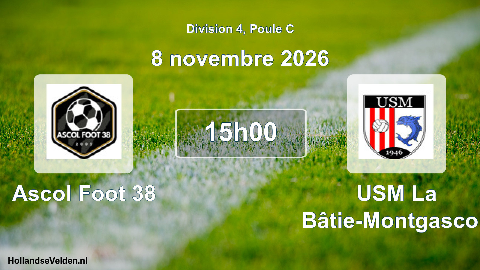 Scheduled Match: Ascol Foot 38 - USM La Bâtie-Montgascon (8 November 2026)