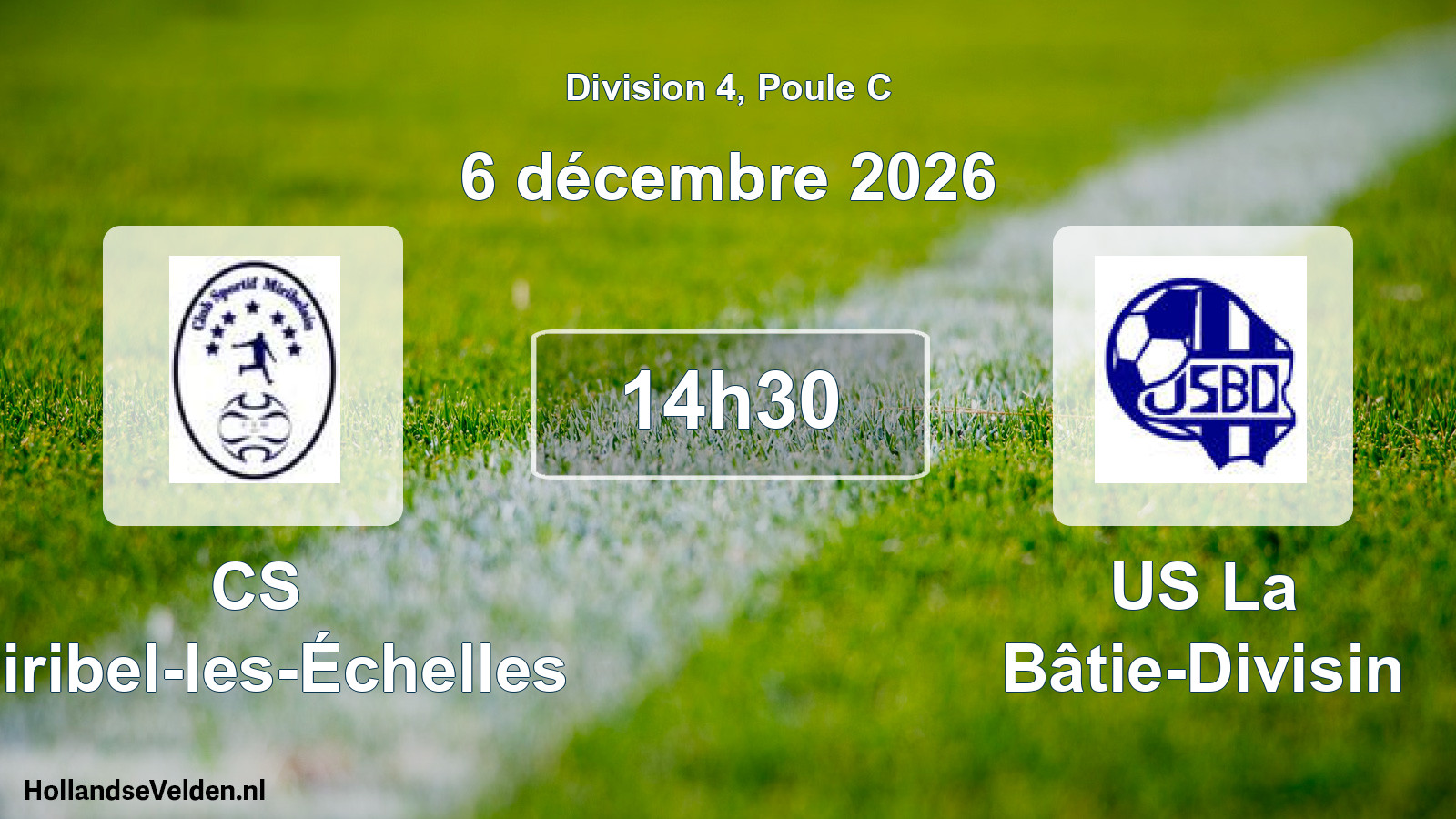 Geplande wedstrijd: CS Miribel-les-Échelles - US La Bâtie-Divisin (6 december 2026)