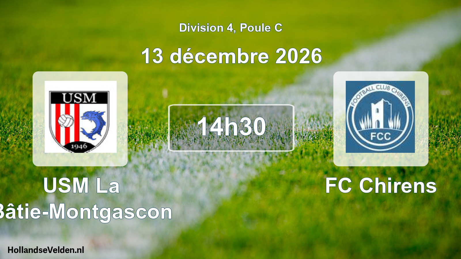 Scheduled Match: USM La Bâtie-Montgascon - FC Chirens (13 December 2026)