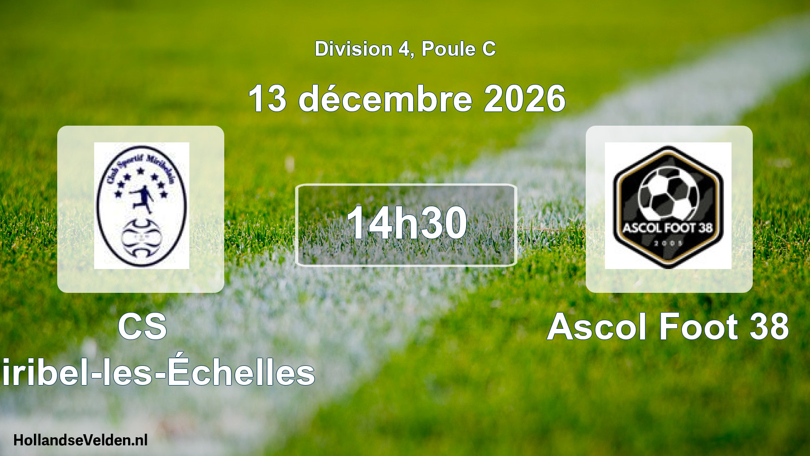 Scheduled Match: CS Miribel-les-Échelles - Ascol Foot 38 (13 December 2026)
