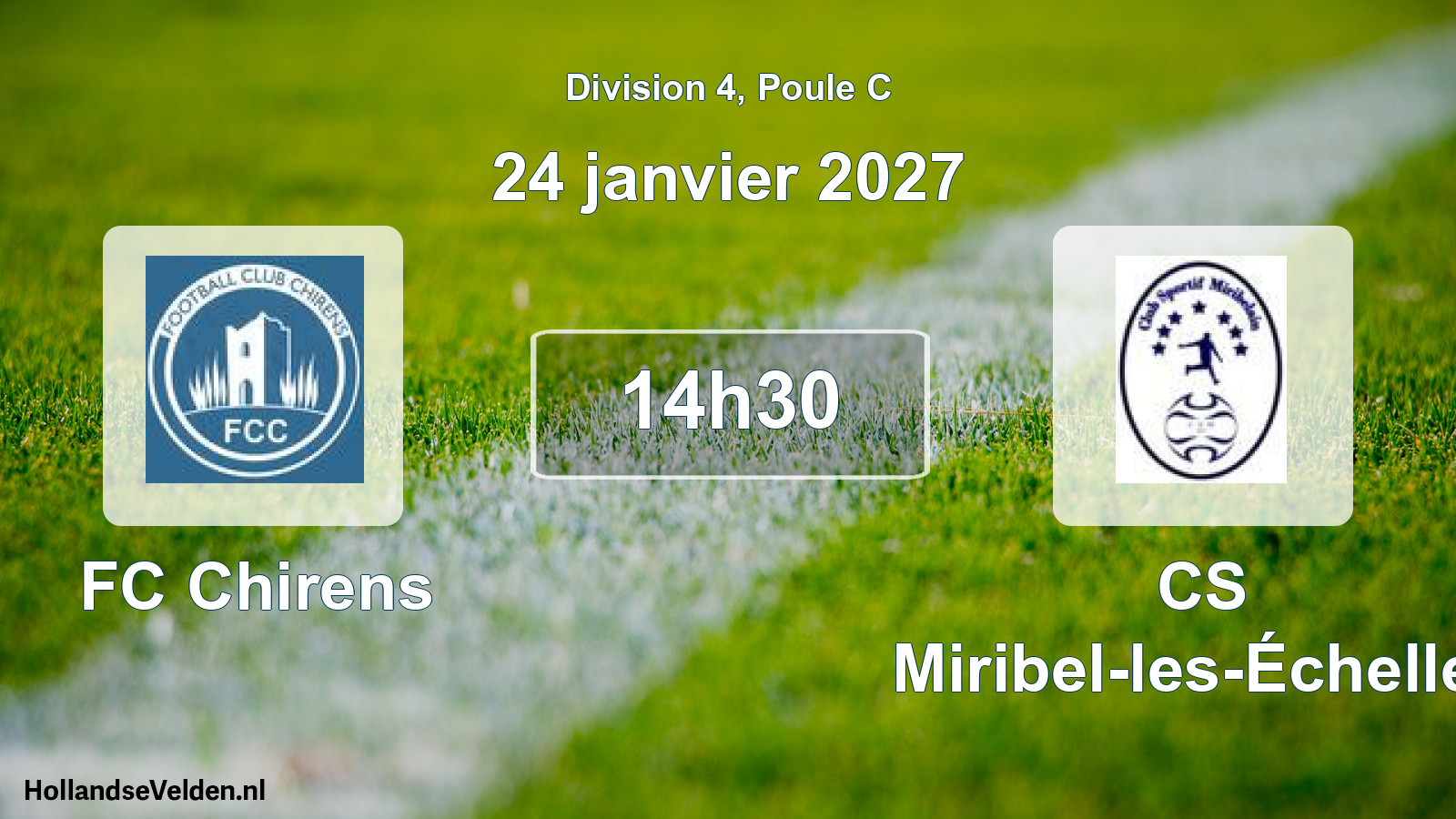Scheduled Match: FC Chirens - CS Miribel-les-Échelles (24 January 2027)