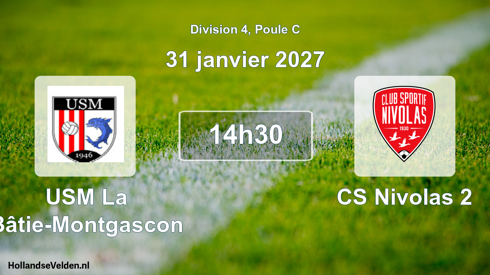 Scheduled Match: USM La Bâtie-Montgascon - CS Nivolas 2 (31 January 2027)