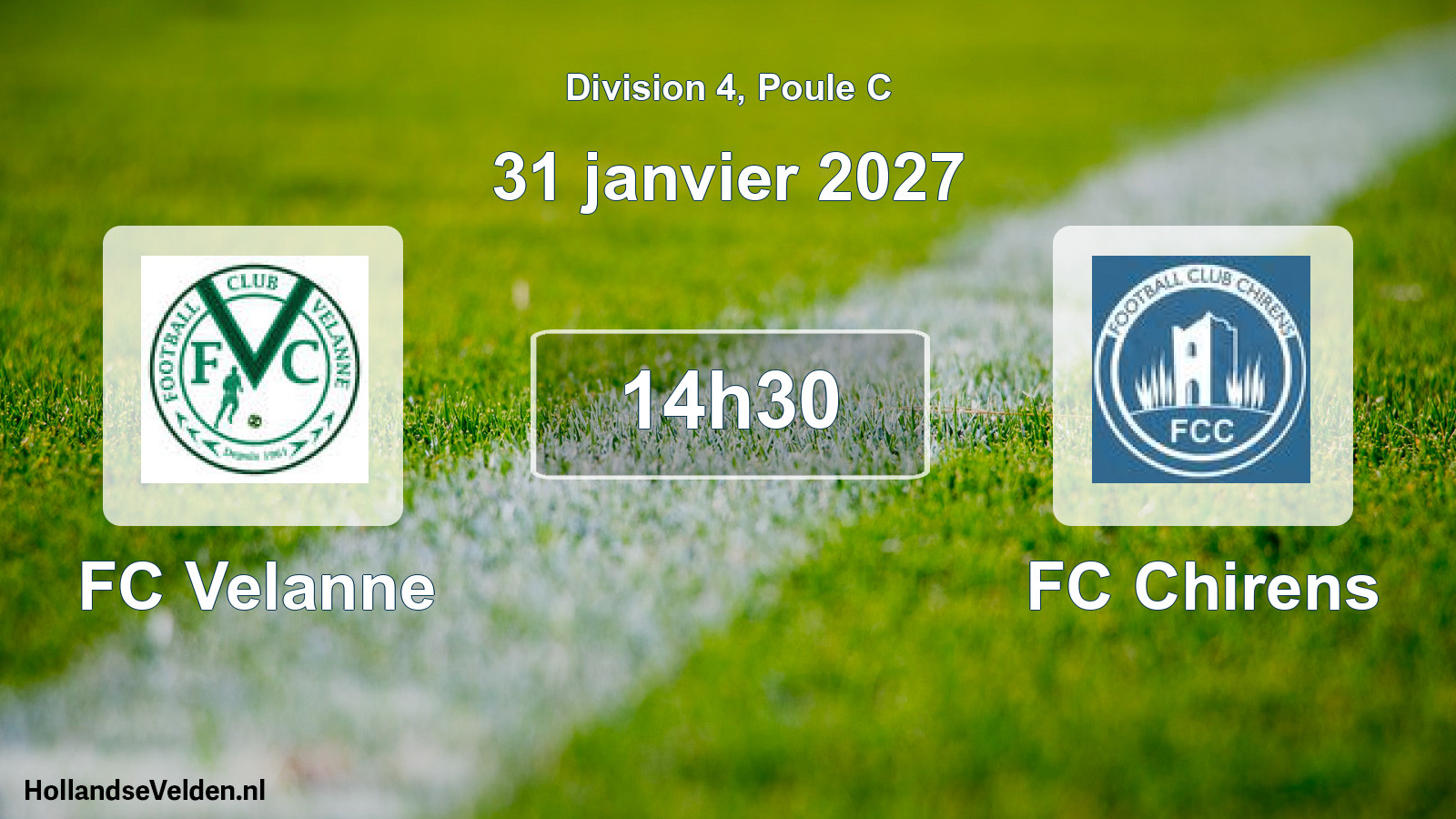 Scheduled Match: FC Velanne - FC Chirens (31 January 2027)