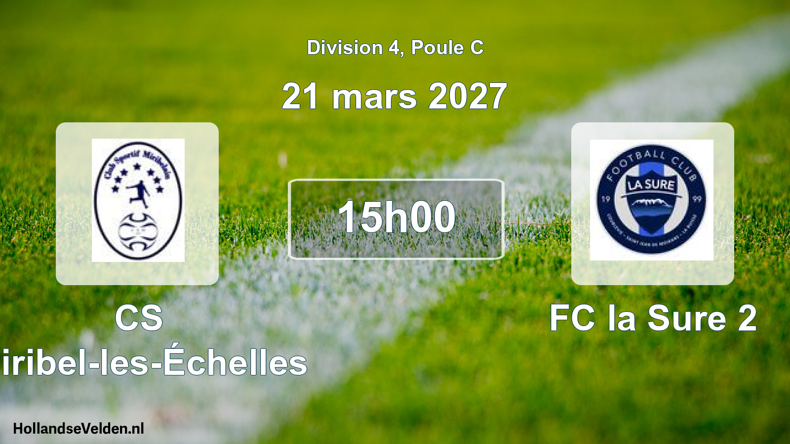 Geplande wedstrijd: CS Miribel-les-Échelles - FC la Sure 2 (21 maart 2027)