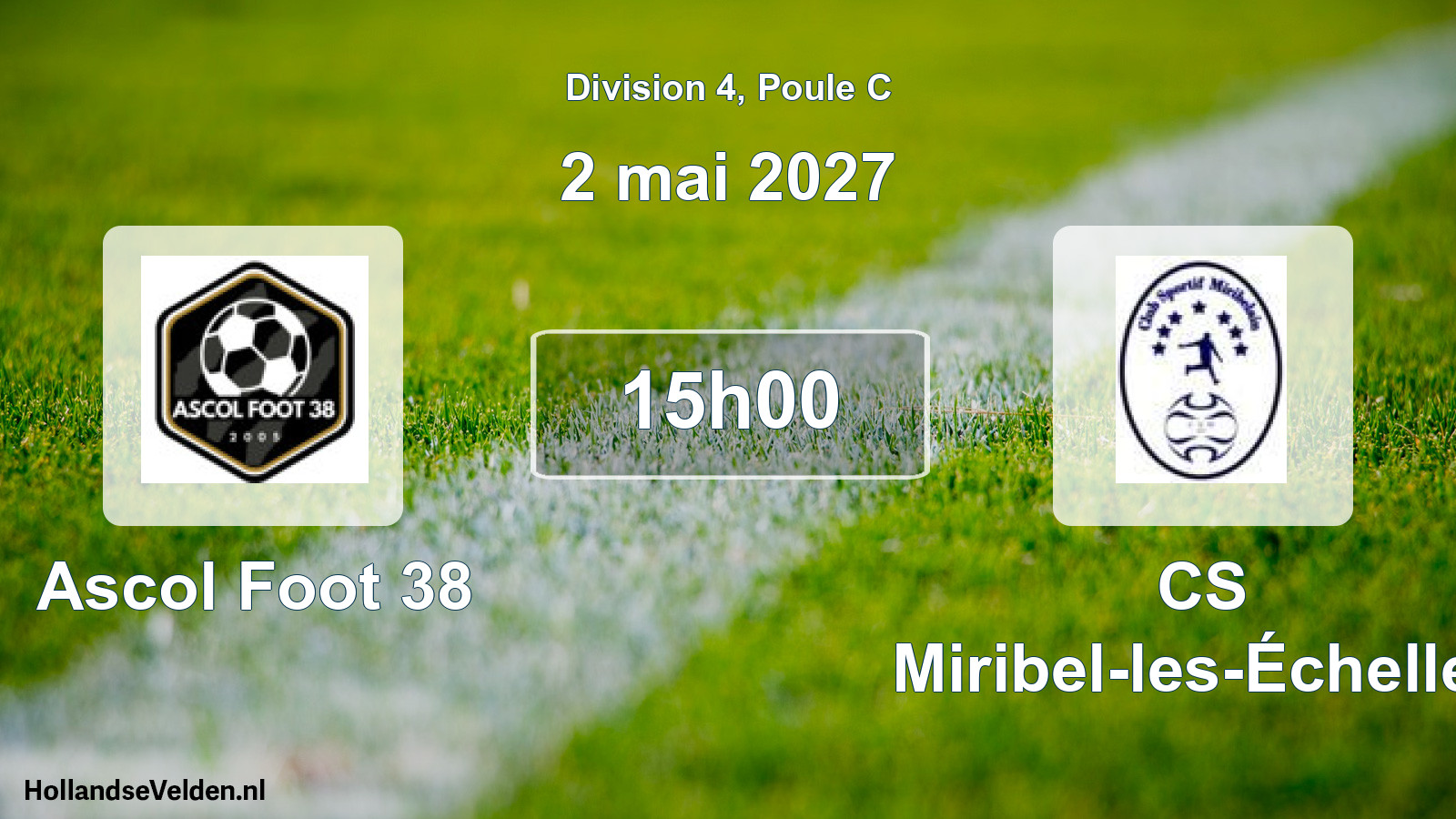 Match programmé: Ascol Foot 38 - CS Miribel-les-Échelles (2 mai 2027)