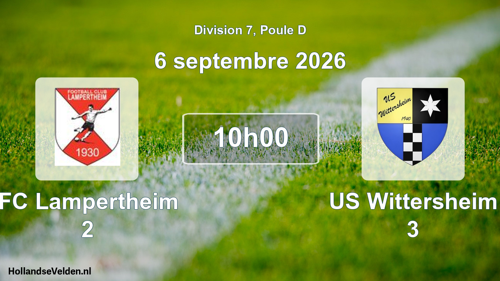 Scheduled Match: FC Lampertheim 2 - US Wittersheim 3 (6 September 2026)