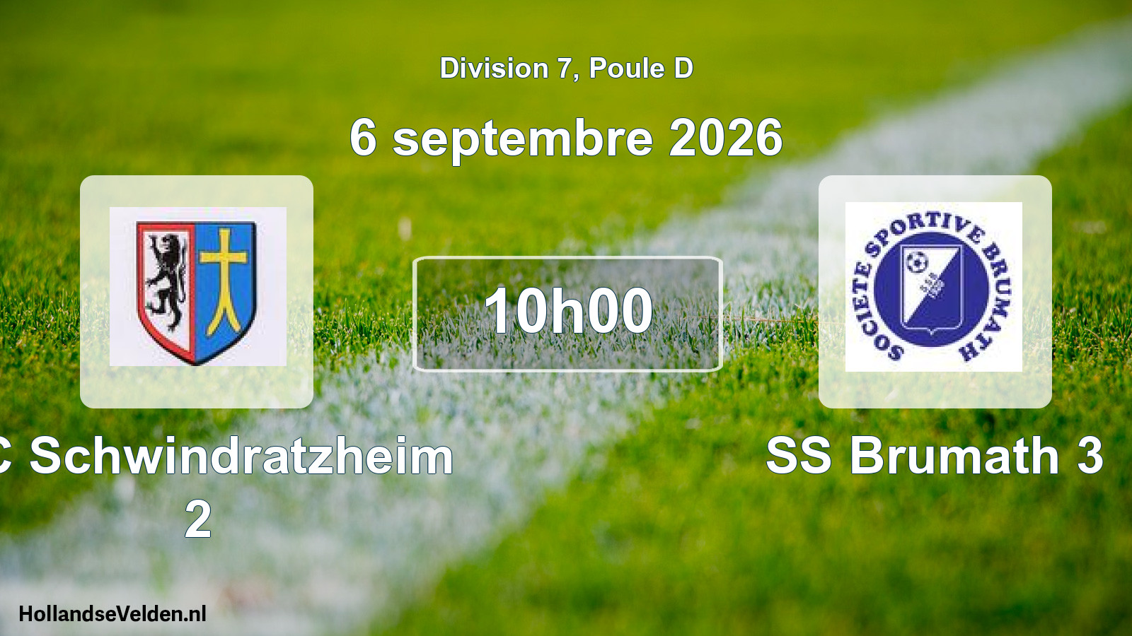 Scheduled Match: FC Schwindratzheim 2 - SS Brumath 3 (6 September 2026)