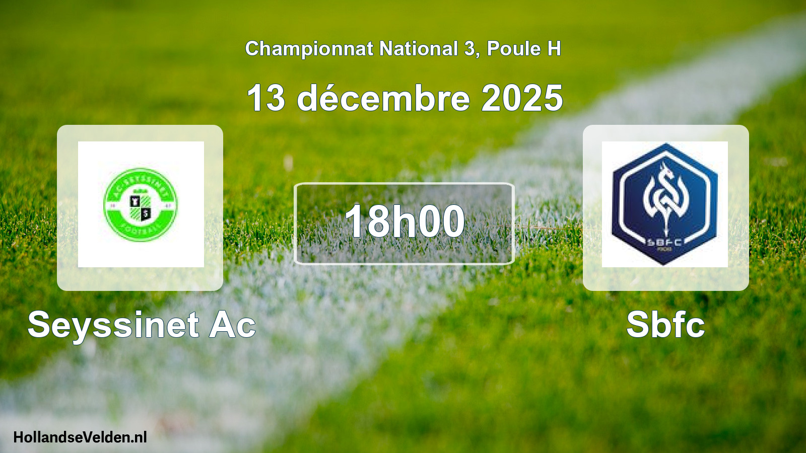 Scheduled Match: Seyssinet Ac - Sbfc (13 December 2025)