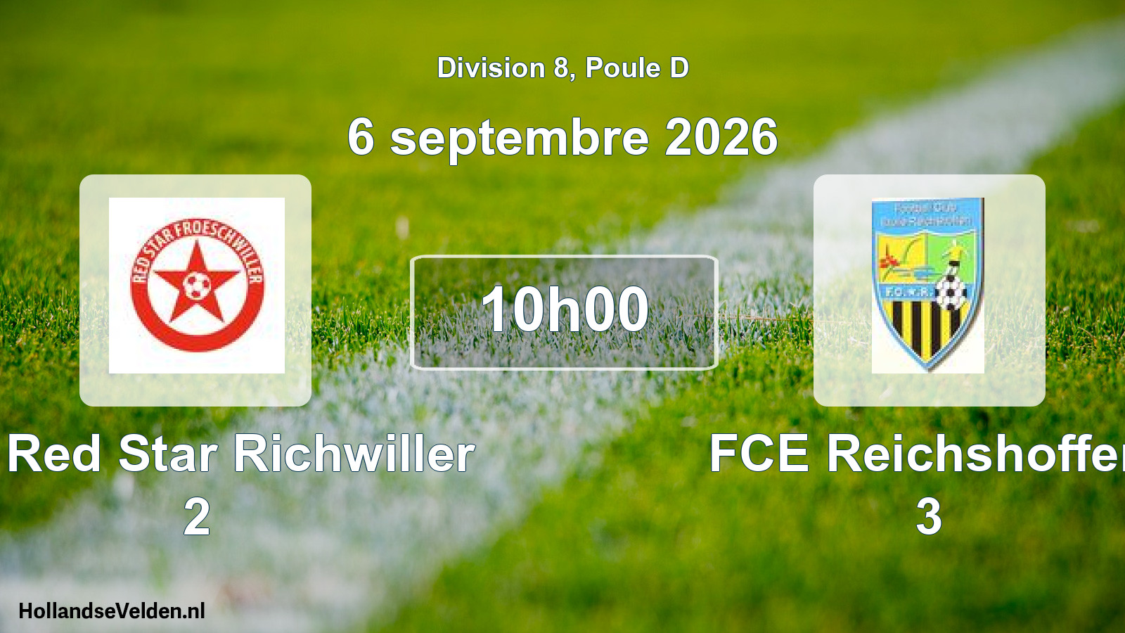 Scheduled Match: FC Red Star Richwiller 2 - FCE Reichshoffen 3 (6 September 2026)