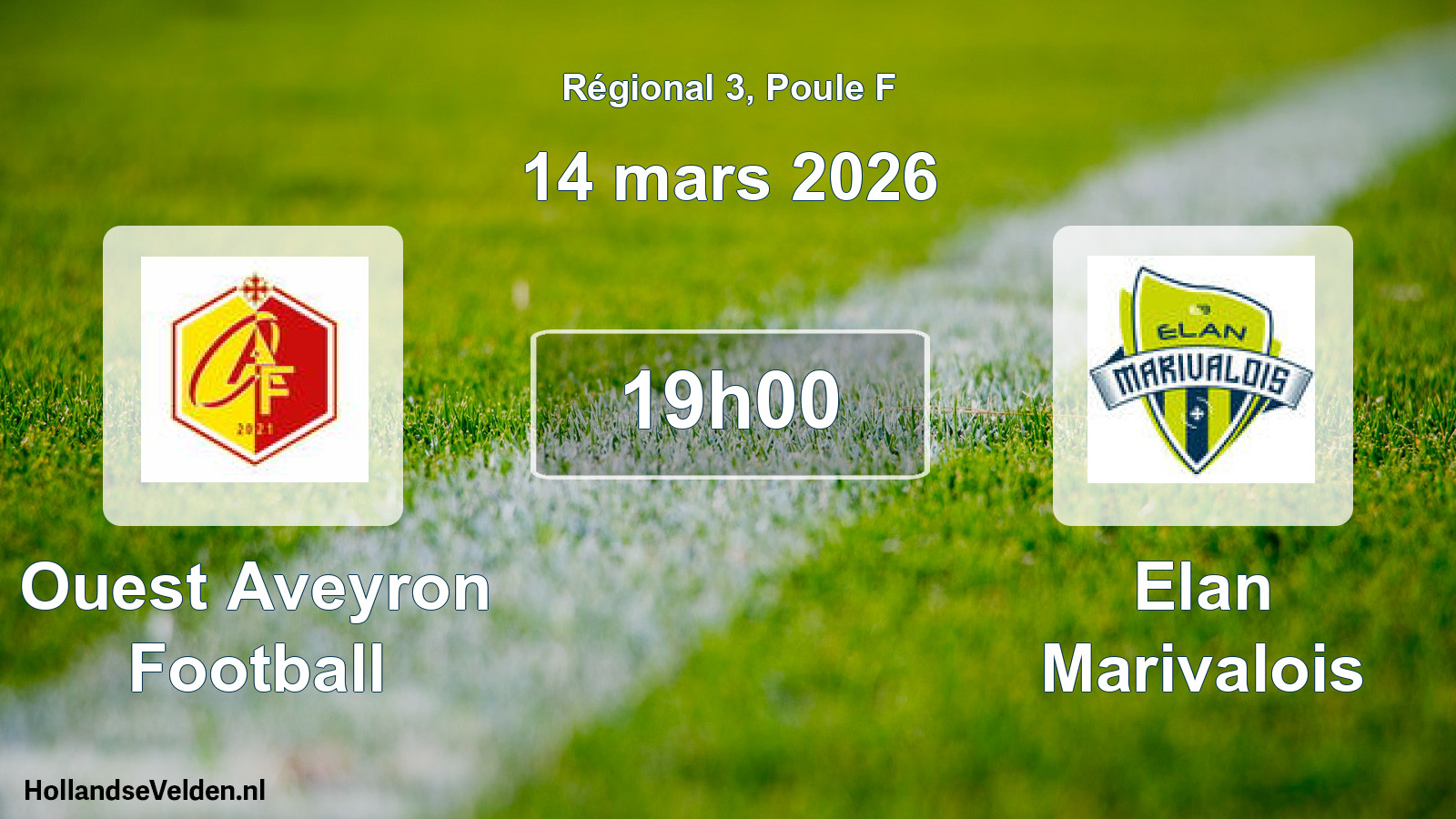 Scheduled Match: Ouest Aveyron Football - Elan Marivalois (14 March 2026)