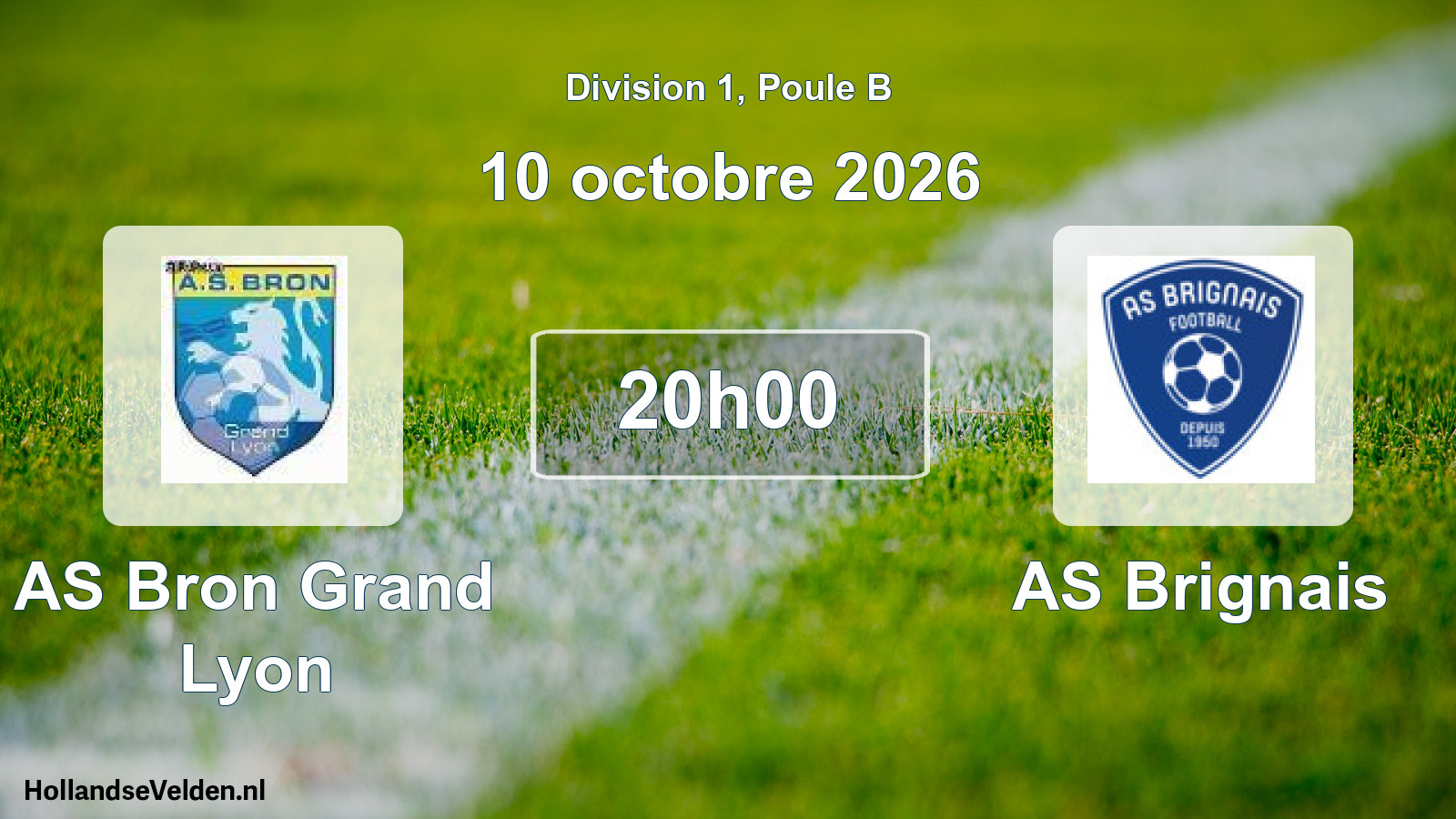Scheduled Match: AS Bron Grand Lyon - AS Brignais (10 October 2026)