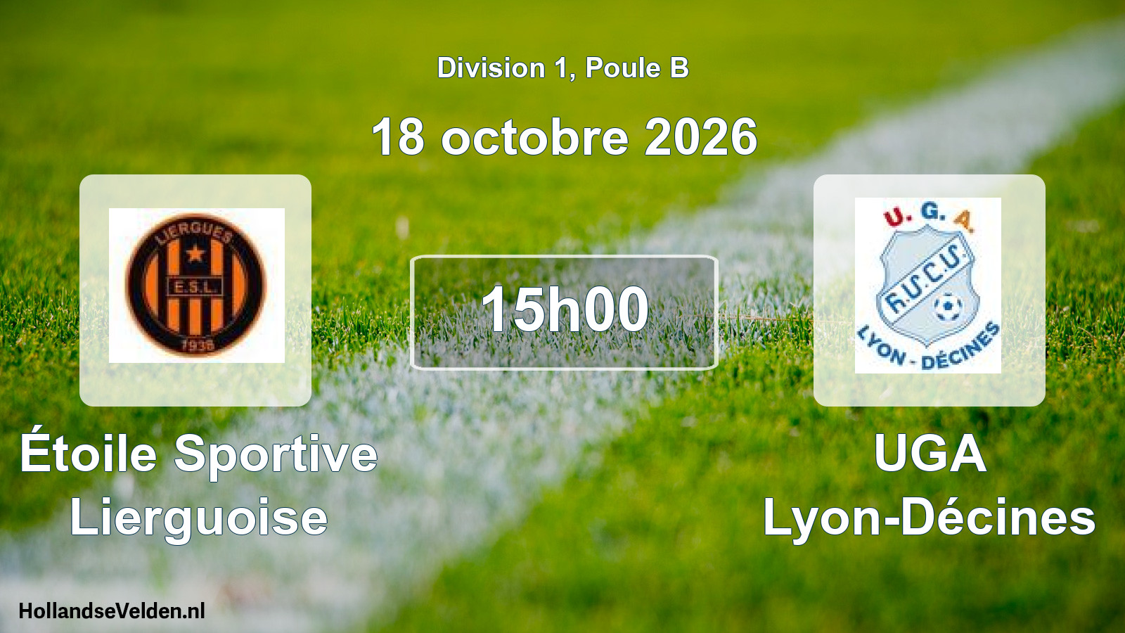 Scheduled Match: Étoile Sportive Lierguoise - UGA Lyon-Décines (18 October 2026)