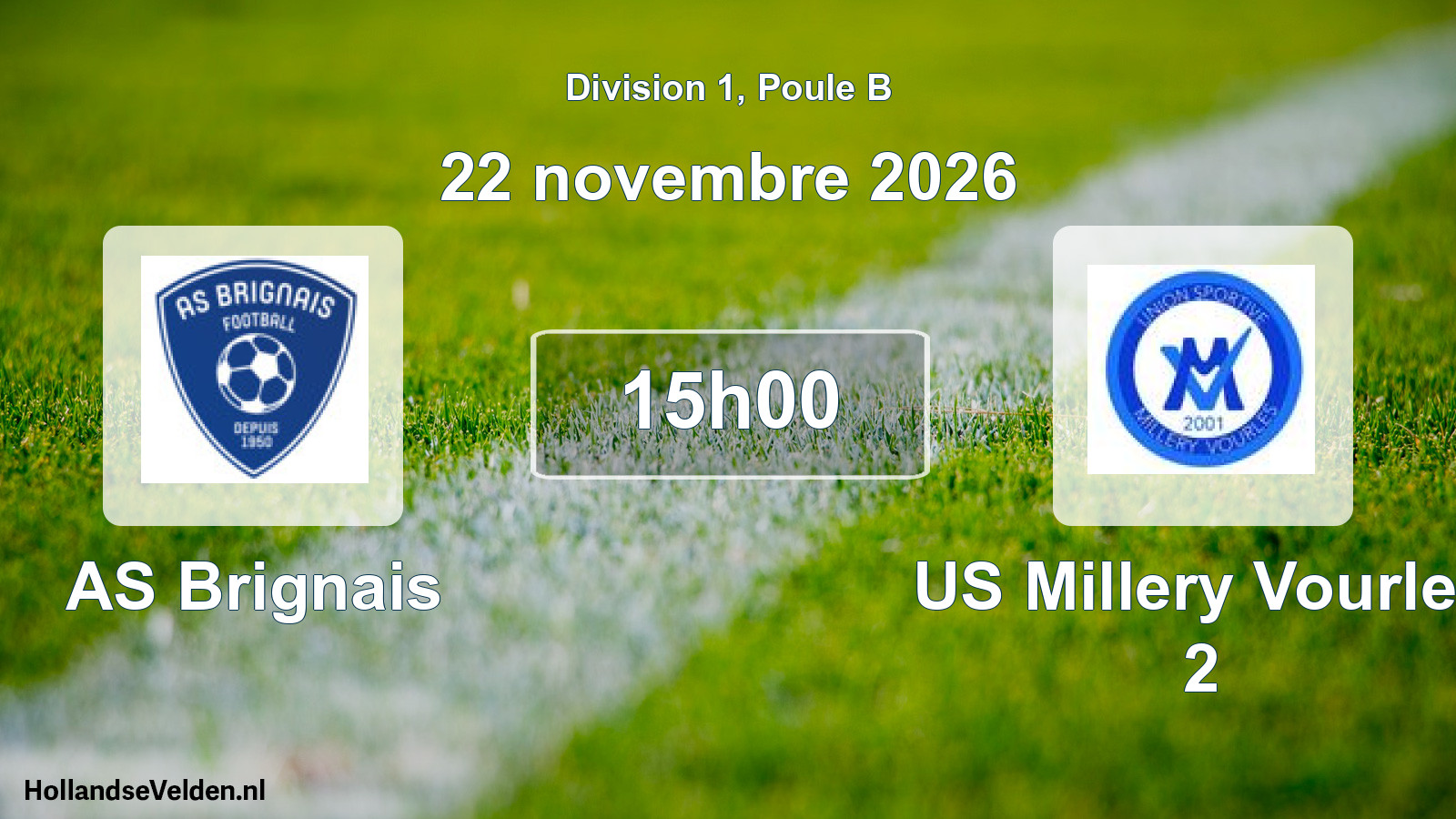 Scheduled Match: AS Brignais - US Millery Vourles 2 (22 November 2026)