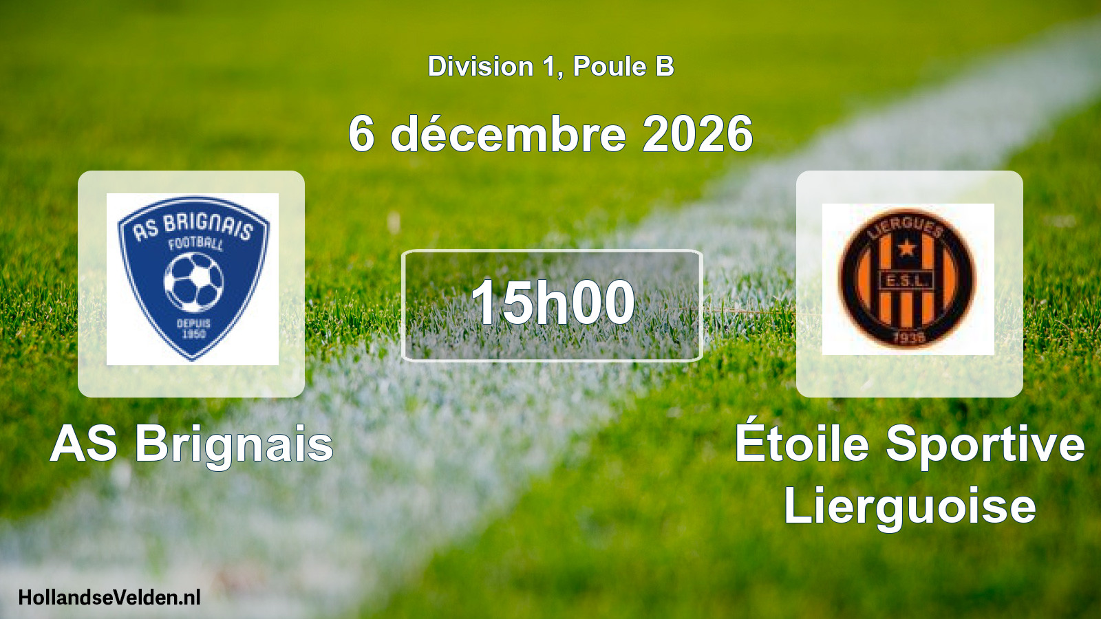 Scheduled Match: AS Brignais - Étoile Sportive Lierguoise (6 December 2026)