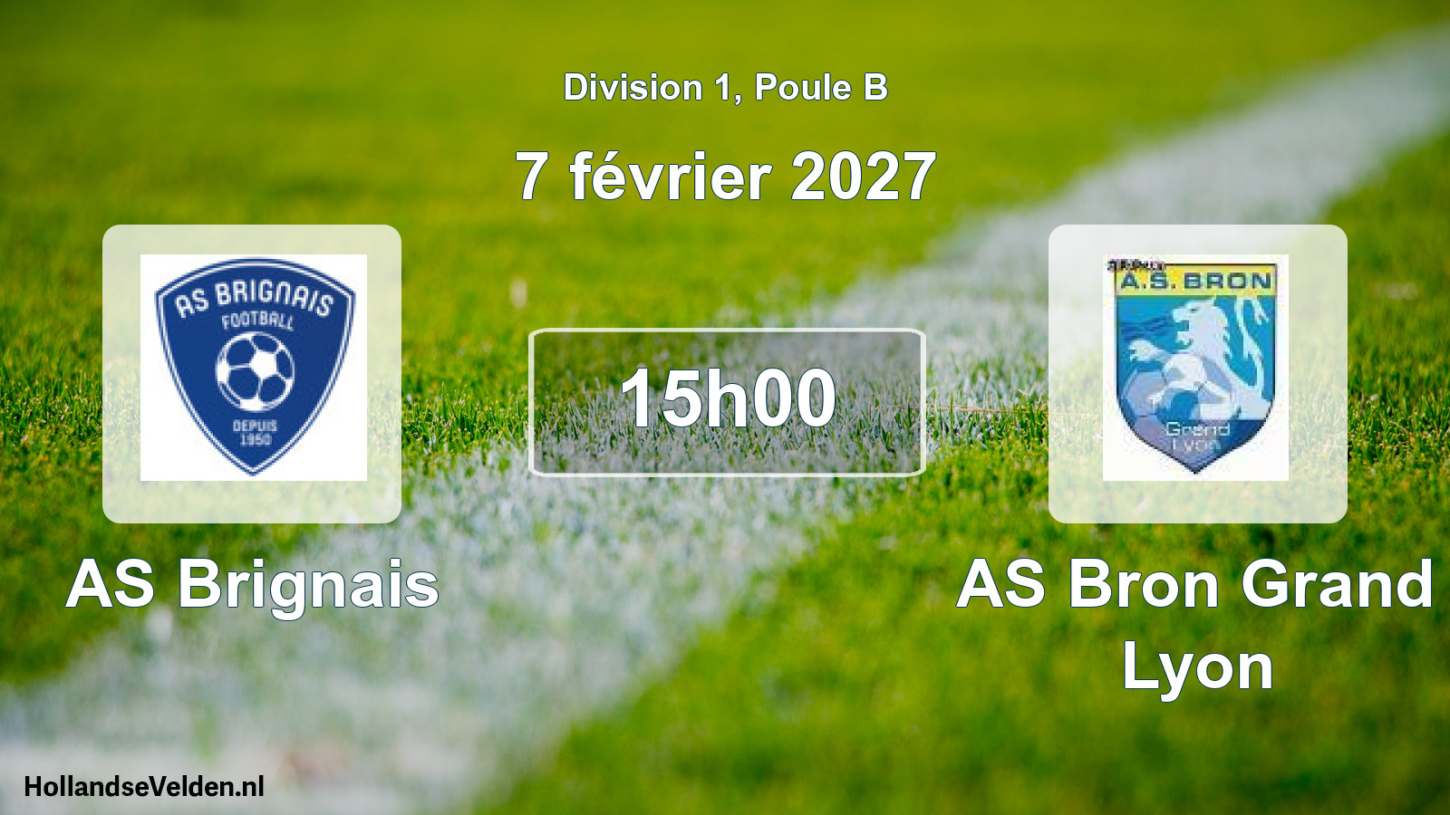 Scheduled Match: AS Brignais - AS Bron Grand Lyon (7 February 2027)
