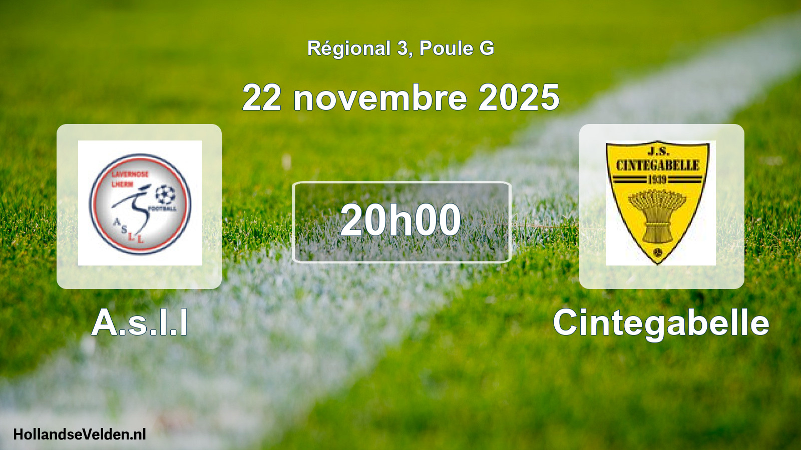 Geplande wedstrijd: A.s.l.l - Cintegabelle (22 novembre 2025)