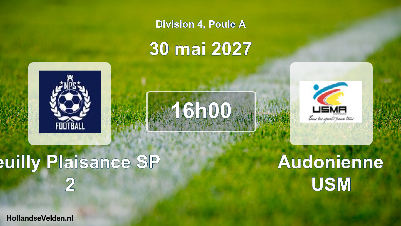 Scheduled Match: Neuilly Plaisance SP 2 - Audonienne USM (30 May 2027)