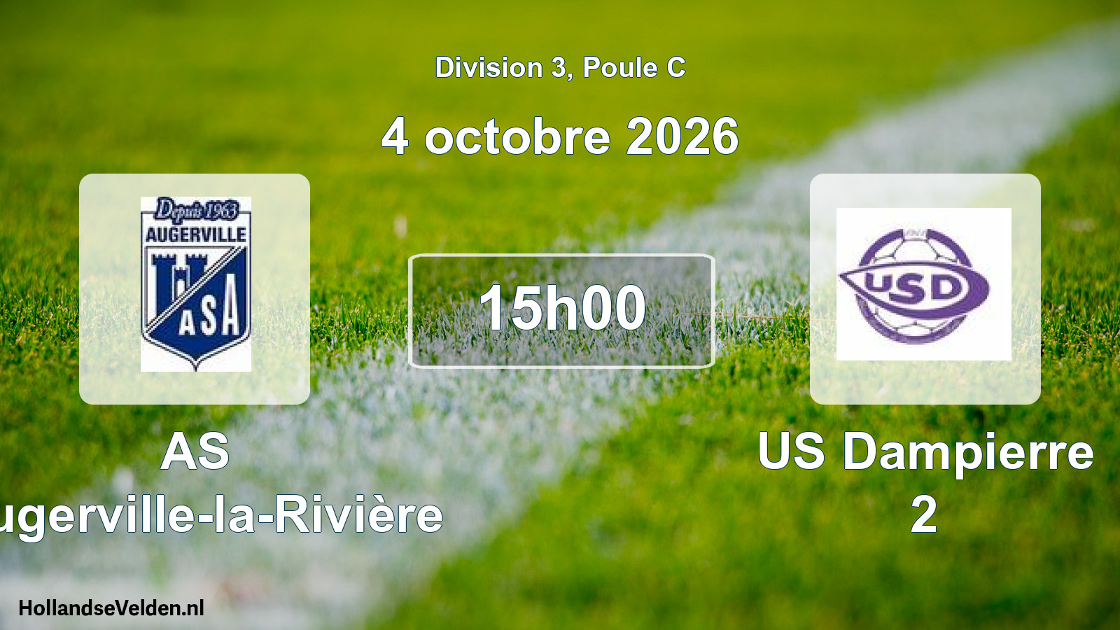Scheduled Match: AS Augerville-la-Rivière - US Dampierre 2 (4 October 2026)