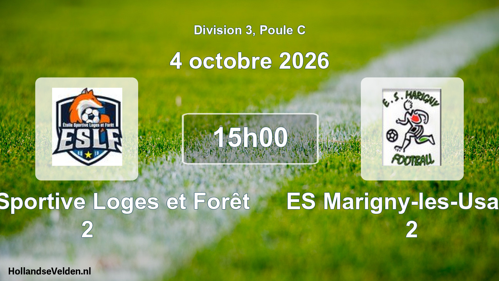 Match programmé: Étoile Sportive Loges et Forêt 2 - ES Marigny-les-Usages 2 (4 octobre 2026)