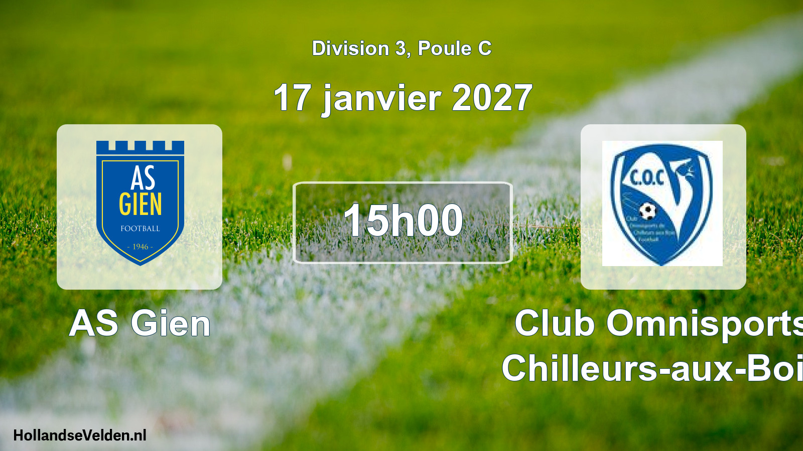 Scheduled Match: AS Gien - Club Omnisports Chilleurs-aux-Bois (17 January 2027)