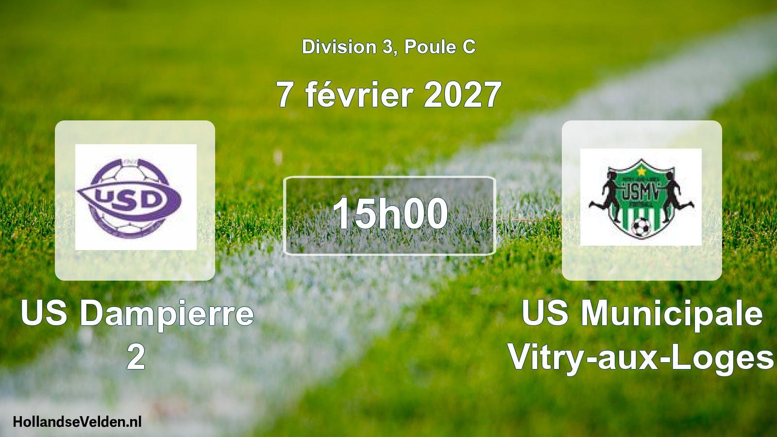 Scheduled Match: US Dampierre 2 - US Municipale Vitry-aux-Loges (7 February 2027)