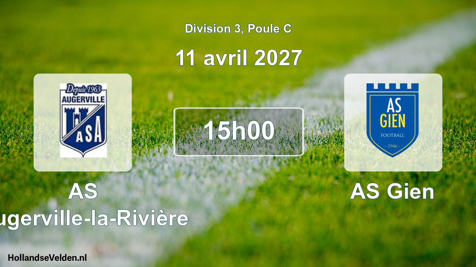 Scheduled Match: AS Augerville-la-Rivière - AS Gien (11 April 2027)