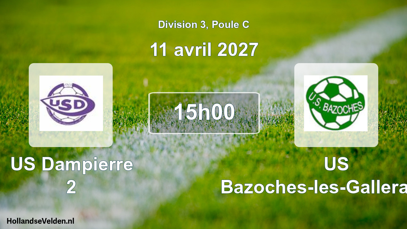 Scheduled Match: US Dampierre 2 - US Bazoches-les-Gallerandes (11 April 2027)