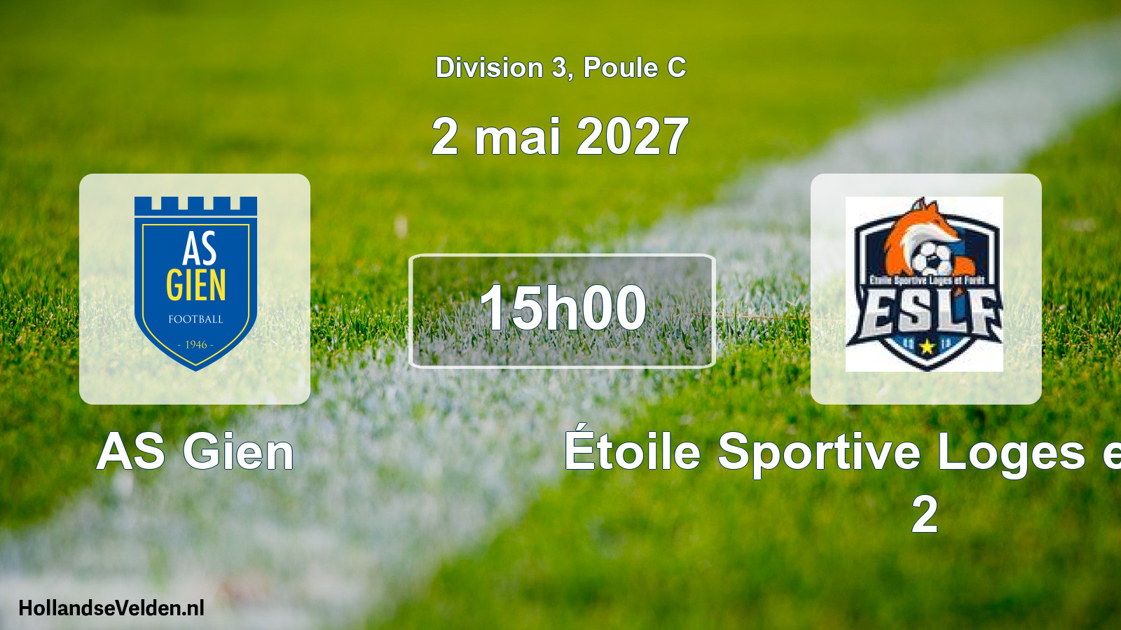 Scheduled Match: AS Gien - Étoile Sportive Loges et Forêt 2 (2 May 2027)