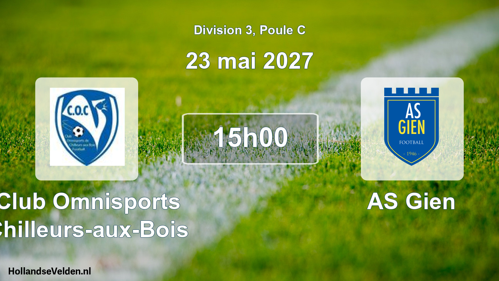 Scheduled Match: Club Omnisports Chilleurs-aux-Bois - AS Gien (23 May 2027)