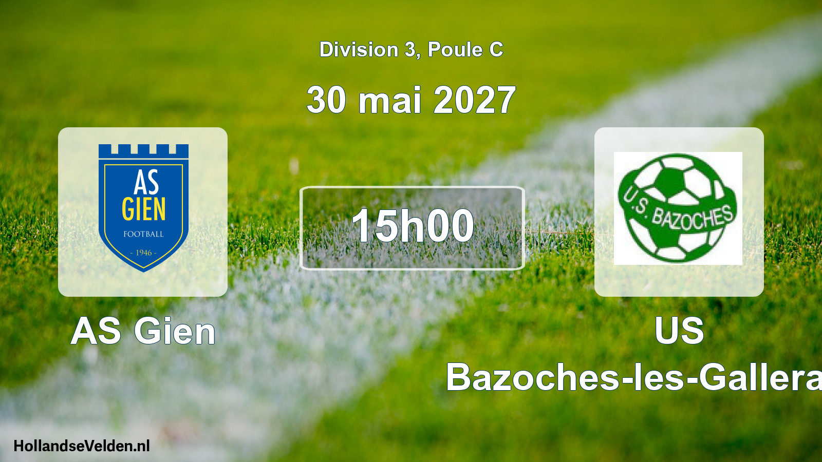 Scheduled Match: AS Gien - US Bazoches-les-Gallerandes (30 May 2027)