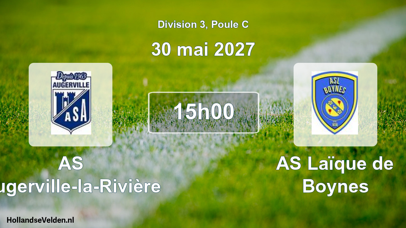 Scheduled Match: AS Augerville-la-Rivière - AS Laïque de Boynes (30 May 2027)