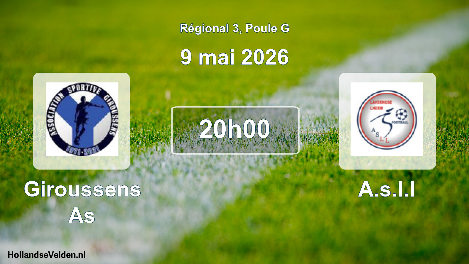 Scheduled Match: Giroussens As - A.s.l.l (9 May 2026)