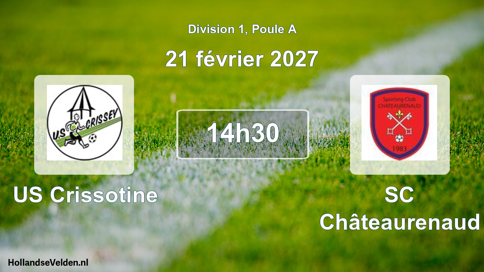 Scheduled Match: US Crissotine - SC Châteaurenaud (21 February 2027)
