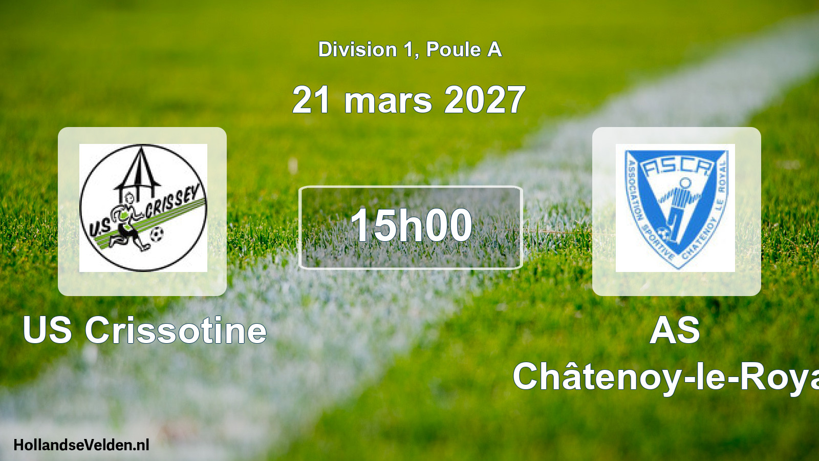 Scheduled Match: US Crissotine - AS Châtenoy-le-Royal (21 March 2027)