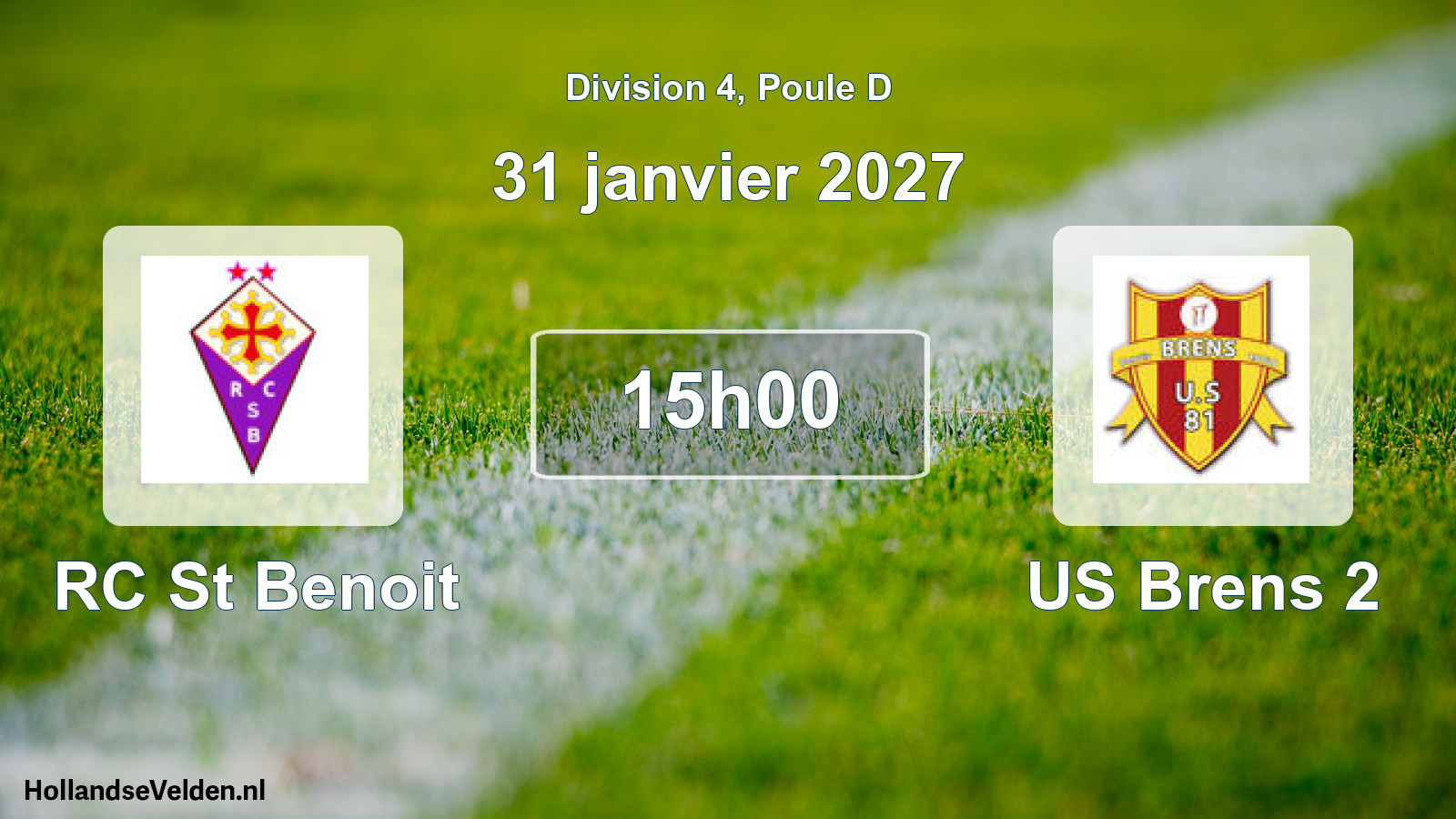 Scheduled Match: RC St Benoit - US Brens 2 (31 January 2027)
