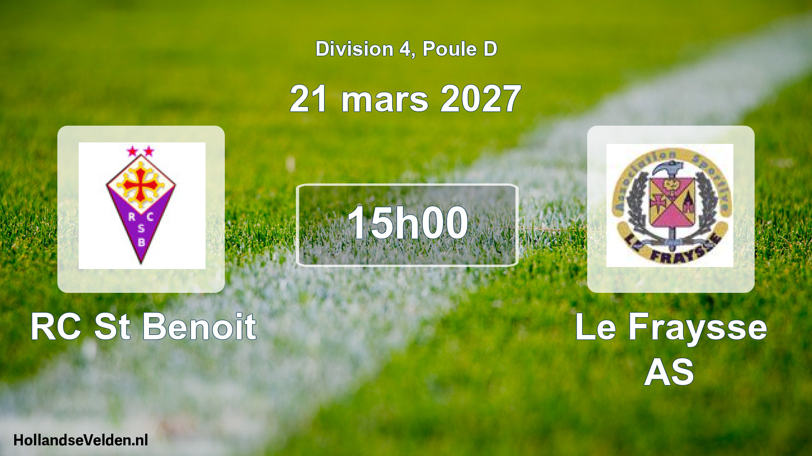 Match programmé: RC St Benoit - Le Fraysse AS (21 mars 2027)