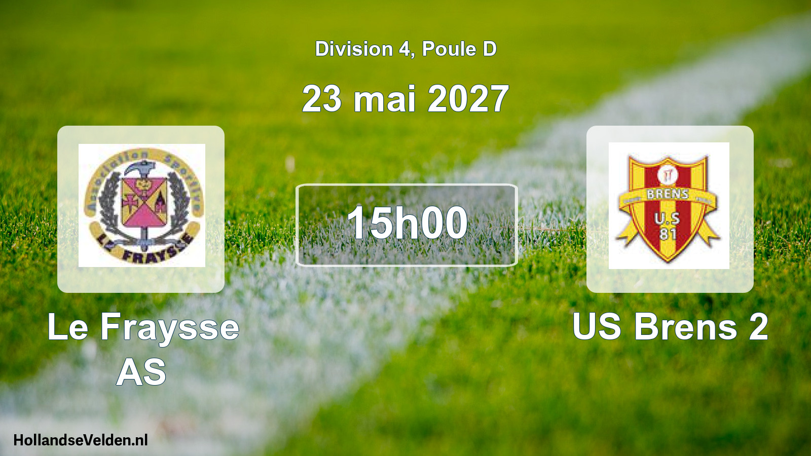 Match programmé: Le Fraysse AS - US Brens 2 (23 mai 2027)