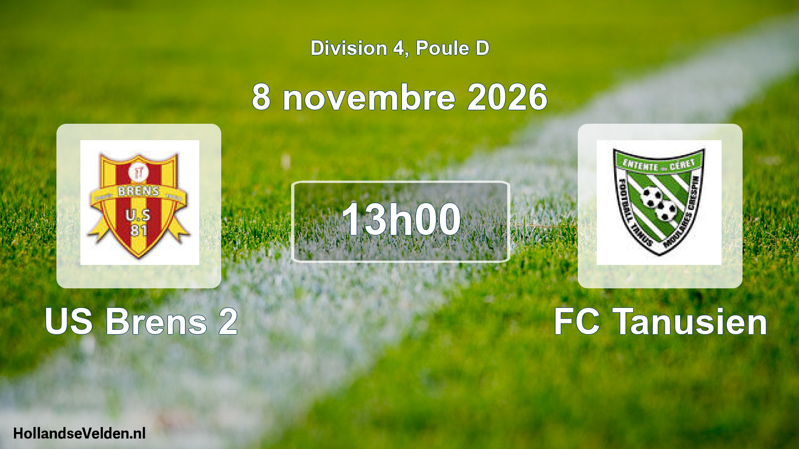 Scheduled Match: US Brens 2 - FC Tanusien (8 November 2026)