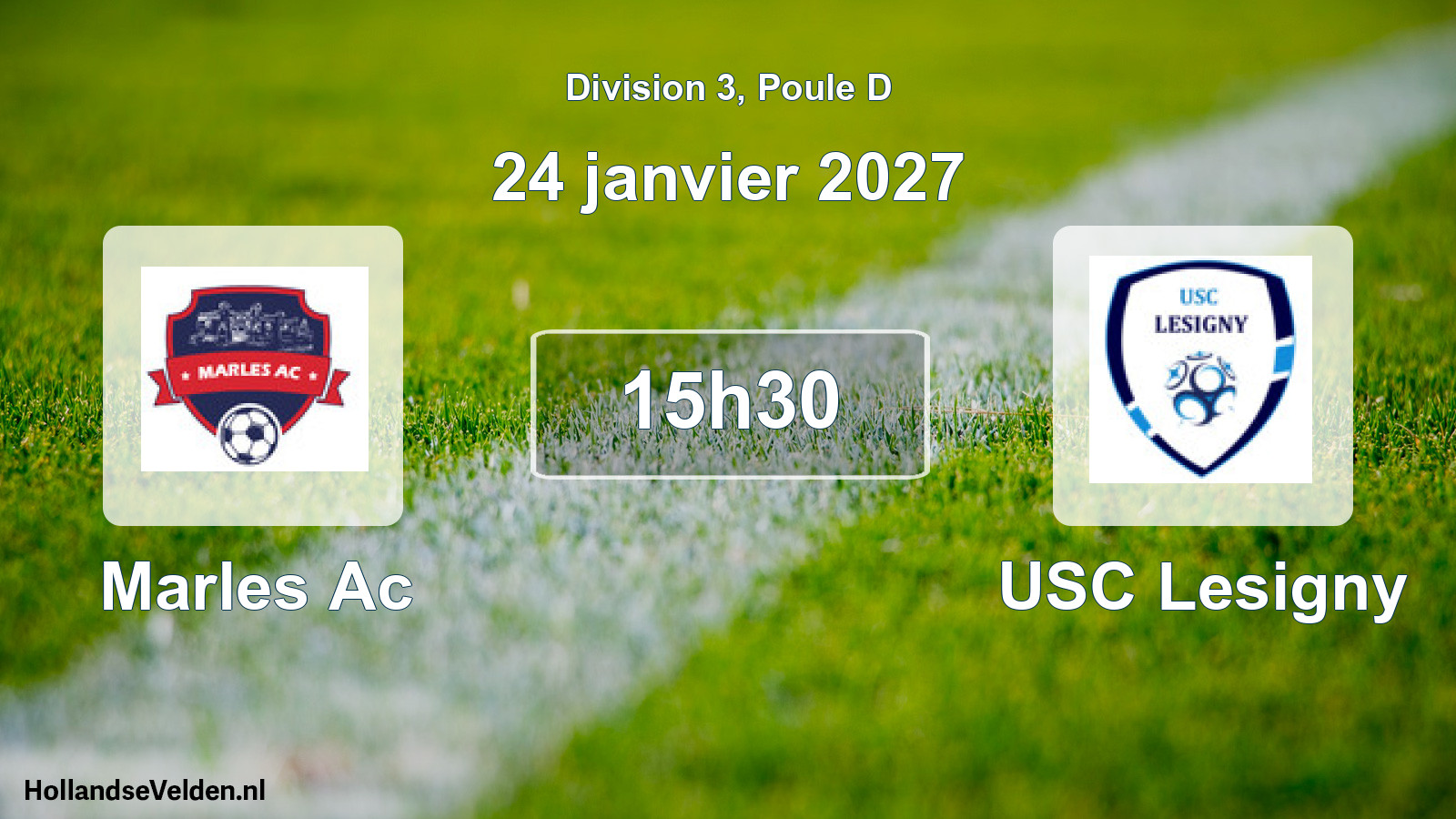 Scheduled Match: Marles Ac - USC Lesigny (24 January 2027)