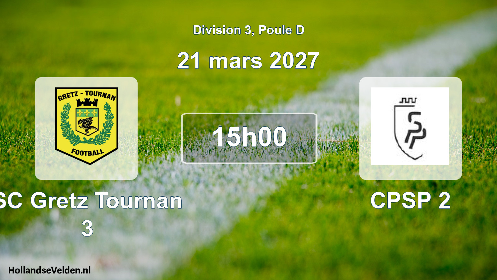 Match programmé: SC Gretz Tournan 3 - CPSP 2 (21 mars 2027)