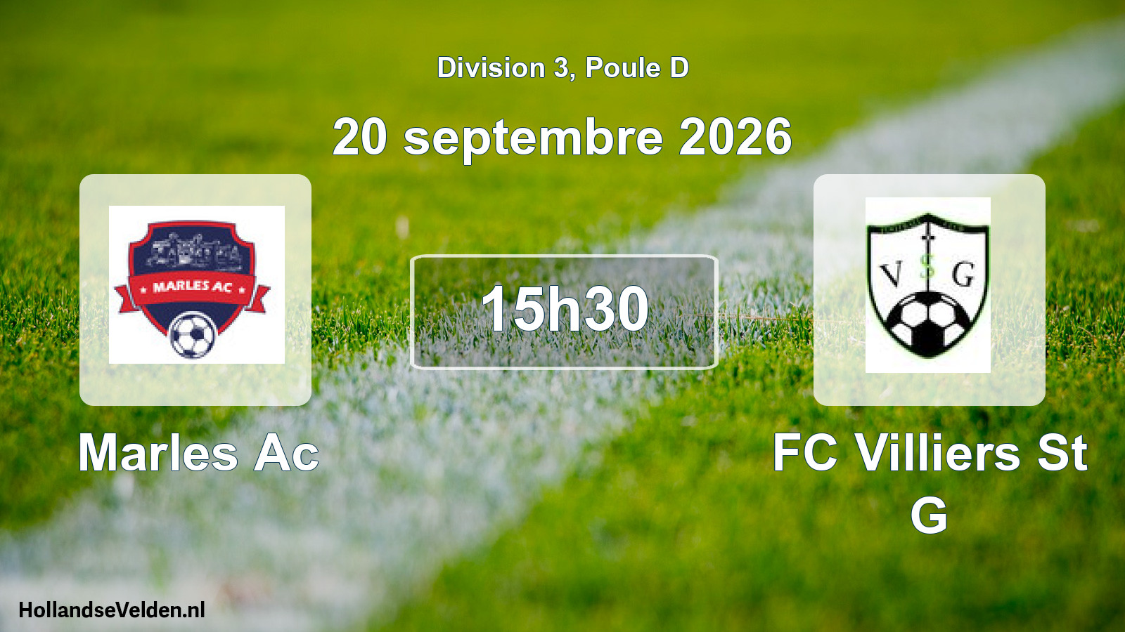 Scheduled Match: Marles Ac - FC Villiers St G (20 September 2026)